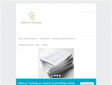 Tablet Screenshot of motivustraining.com